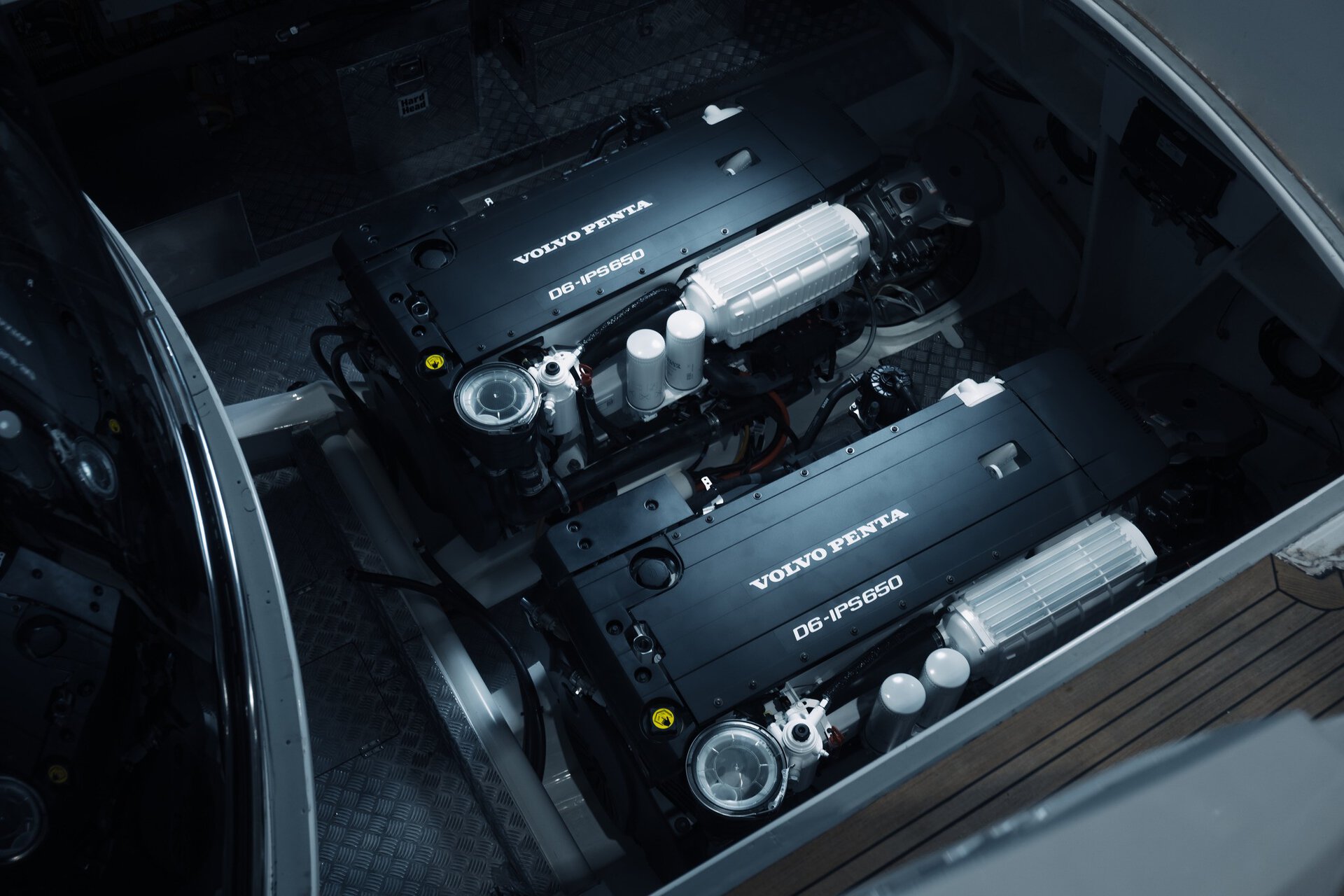High-performance Volvo Penta marine engines, including the D6-IPS650, engineered for superior propulsion and durability in African maritime environments